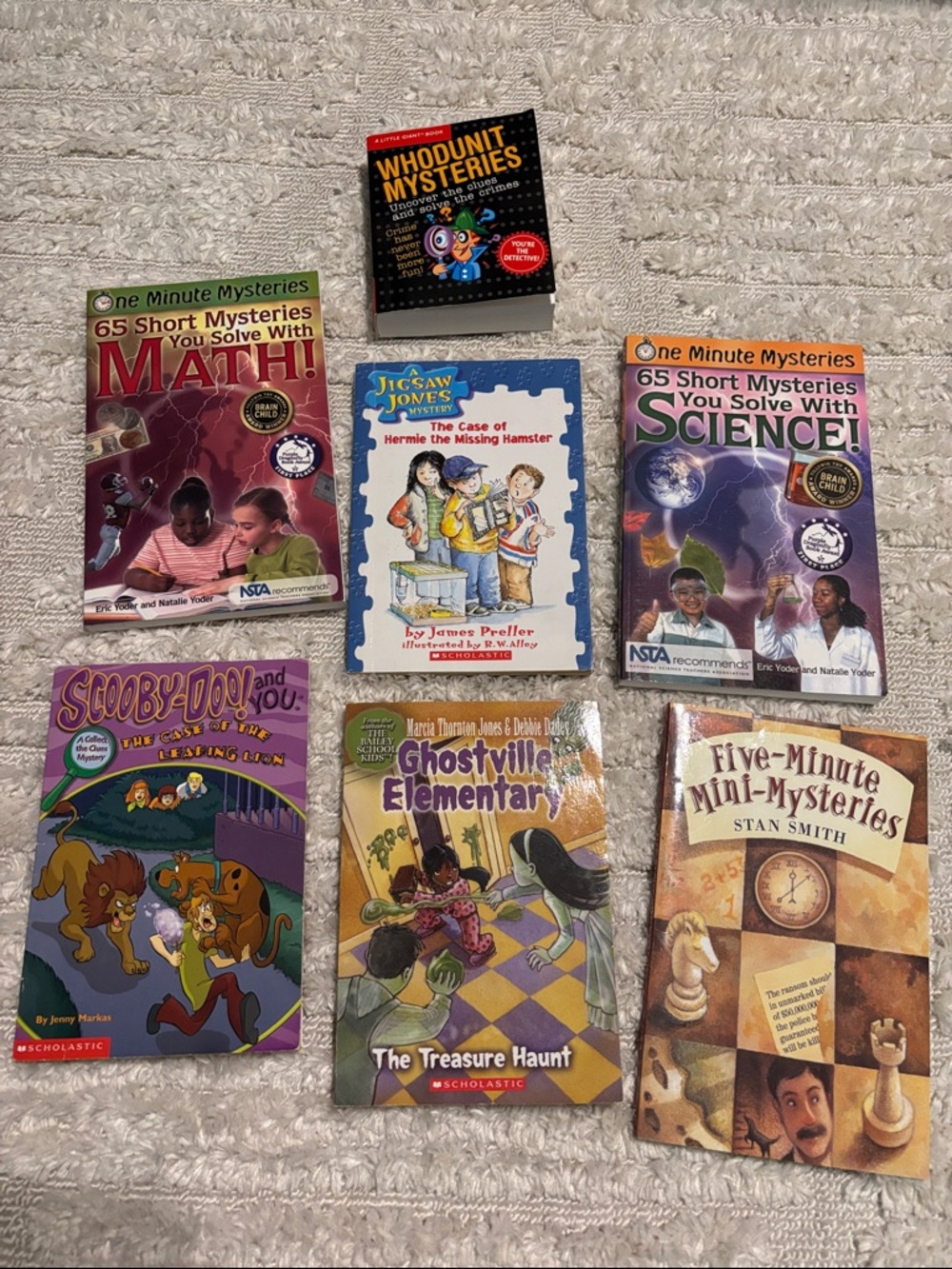 Assorted Kids Mystery & Activity Book Lot - Colorful Covers